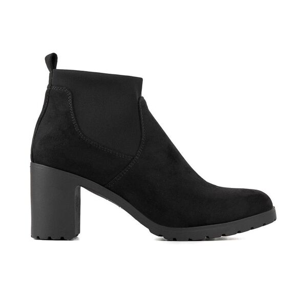 LONDON FOG Womens Ankle Bootie with Stretch Upper Block Size 9 NEW #H690 - Picture 1 of 7